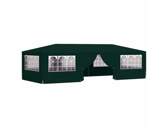Retourtje: Groene Partytent 4x9m met Zijwanden - 37% Korting!