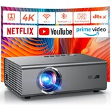 4K Smart Projector voor Slaapkamer met Netflix Smart OS & HDR10 | KOGATA AI Auto Focus, 6D Keystone, WiFi 6 & Bluetooth 5.3 | Home Cinema Projectoren voor buiten en binnen