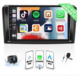 Autoradio Android 13 met Wireless Carplay & Android Auto, 9 inch scherm, 2GB RAM, 64GB opslag voor Mercedes-Benz ML GL W164 X164 (2005-2011)