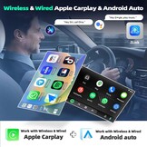 Autoradio Android 13 met Wireless Carplay & Android Auto, 9 inch scherm, 2GB RAM, 64GB opslag voor Mercedes-Benz ML GL W164 X164 (2005-2011)