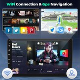 Autoradio Android 13 met Wireless Carplay & Android Auto, 9 inch scherm, 2GB RAM, 64GB opslag voor Mercedes-Benz ML GL W164 X164 (2005-2011)