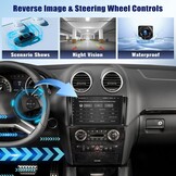 Autoradio Android 13 met Wireless Carplay & Android Auto, 9 inch scherm, 2GB RAM, 64GB opslag voor Mercedes-Benz ML GL W164 X164 (2005-2011)