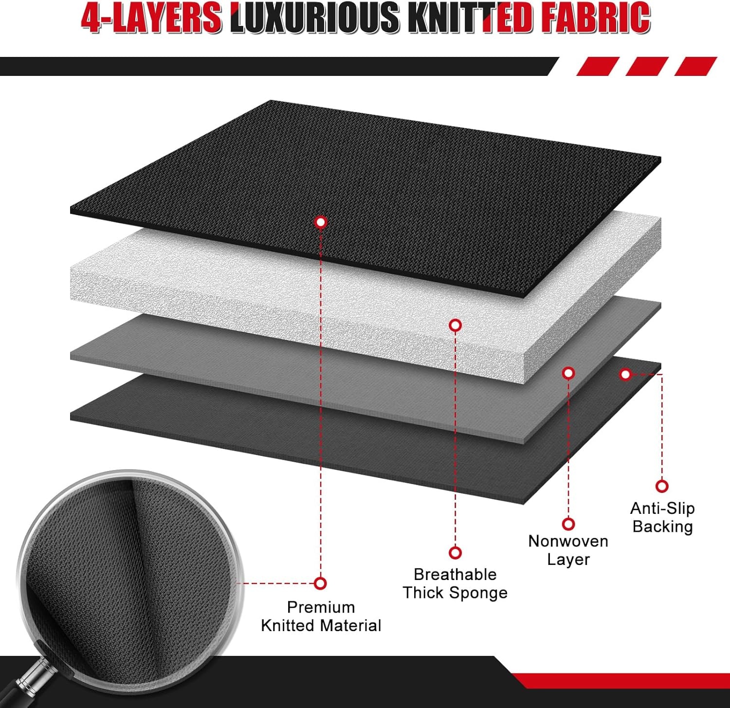 Autostoelhoezen set voorstoelen Iveco Daily VI 2014-2025 -2+1- Zwart & Donkergrijs