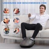 Elektrisch Voetmassageapparaat met Shiatsu, Rollen, Luchtdruk & Verwarmingsfunctie tot Schoenmaat 46