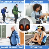 Elektrisch Voetmassageapparaat met Shiatsu, Rollen, Luchtdruk & Verwarmingsfunctie tot Schoenmaat 46