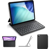 Zwarte QWERTZ Toetsenbordhoes iPad Air 5 / Pro 11" - 60% Korting