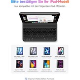 Zwarte QWERTZ Toetsenbordhoes iPad Air 5 / Pro 11" - 60% Korting