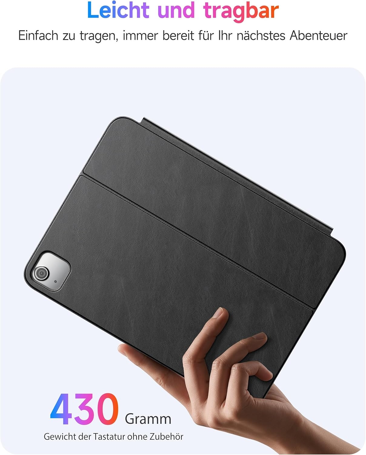 Toetsenbord hoes Zwart Slank voor iPad Air 10.9 inch en iPad Pro 11 inch