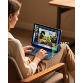 Zwarte QWERTZ Toetsenbordhoes iPad Air 5 / Pro 11" - 60% Korting