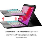 Toetsenbordhoes Lenovo Tab M11 11" (2024) - Duits QWERTZ, Verlicht, Trackpad, Penhouder