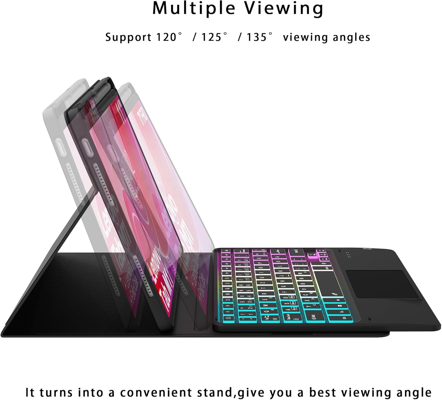 Toetsenbordhoes Lenovo Tab M11 11" (2024) - Duits QWERTZ, Verlicht, Trackpad, Penhouder