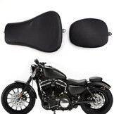 Motorstoel set solozadel & passagierskussen Zwart voor Harley-Davidson Sportster 48 72 883 1200