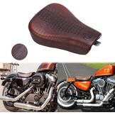 Motorstoel set solozadel & passagierskussen Zwart voor Harley-Davidson Sportster 48 72 883 1200