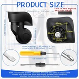 Koffer Reservewielen Universeel - 1 Paar Zwenkwielen voor Zachte & Harde Koffers