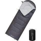 Rechthoekige Slaapzak 2-persoons Koppelbaar Flanel Extra Breed 3 Seizoenen 5-25 °C Lichtgewicht Waterdicht