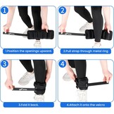 Verstelbare Enkelgewichten 1-3 lbs per paar Dames Heren voor Krachttraining, Fitness, Wandelen, Hardlopen, Fysiotherapie