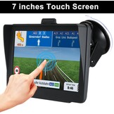 GPS Navigatiesysteem 7 Inch Europa met Levenslange Gratis Kaartupdates, Snelheidsalarm & 12V-24V voor Auto & Vrachtwagen
