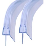 Douchedeur reserveafdichting 70 cm transparant 2 stuks voor 4/5/6 mm glas waterdicht met 12.5 mm lip
