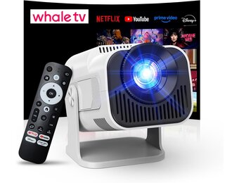 Compacte 4K Mini Projector met Wi-Fi en Bluetooth - Beige