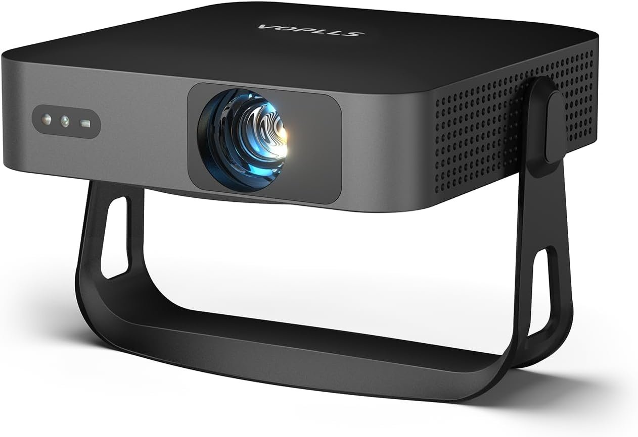 VOPLLS Mini Projector 4K Full HD 1080P 23000L - WiFi 6, Bluetooth met 360° Rotatie en Autofocus