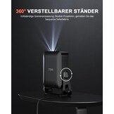VOPLLS Mini Projector 4K Full HD 1080P 23000L - WiFi 6, Bluetooth met 360° Rotatie en Autofocus