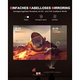 VOPLLS Mini Projector 4K Full HD 1080P 23000L - WiFi 6, Bluetooth met 360° Rotatie en Autofocus