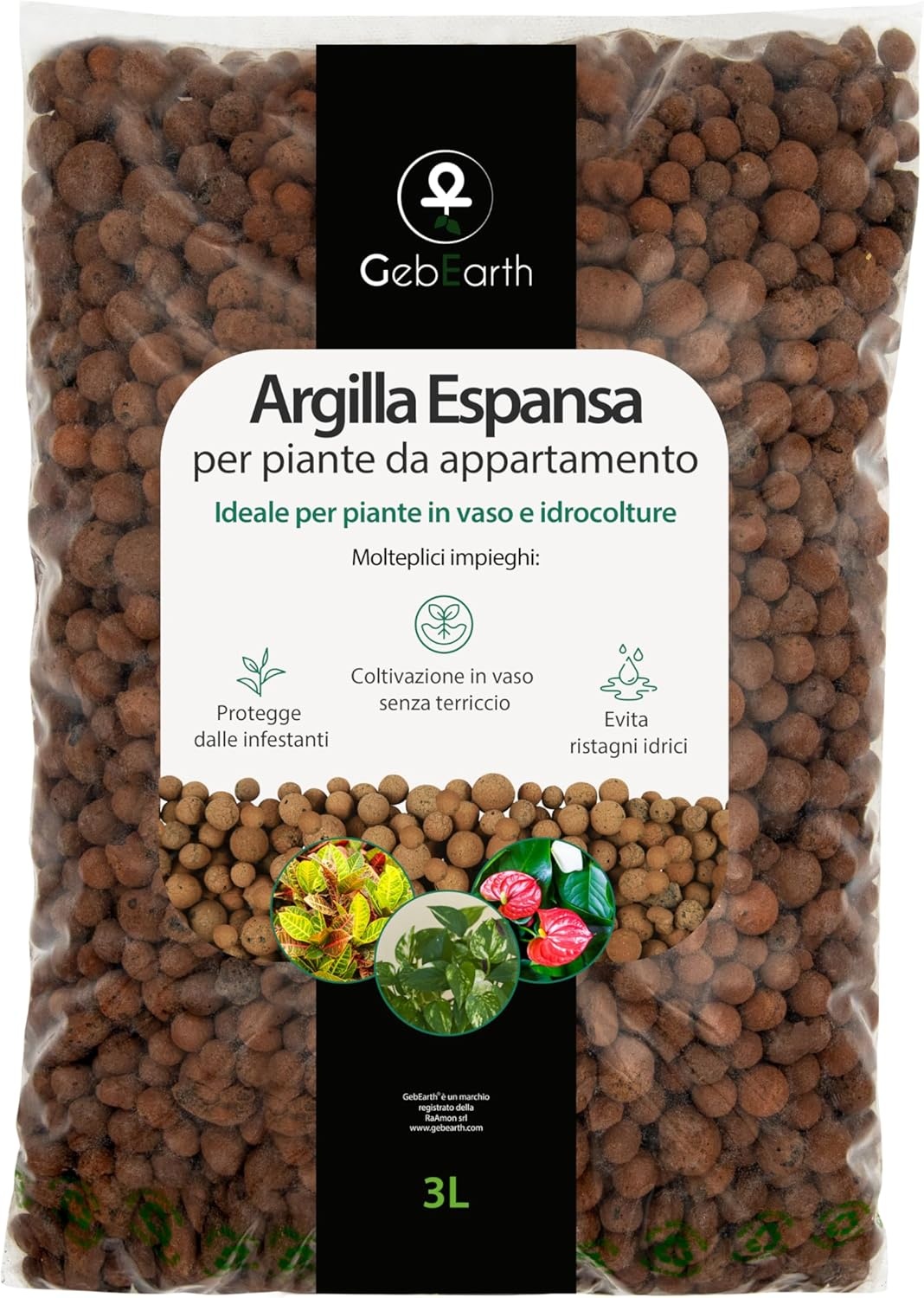 GebEarth® Geëxpandeerde Kleikorrels 1500g - pH Neutraal voor Semi-Hydrocultuur, Mulchen & Decoratie