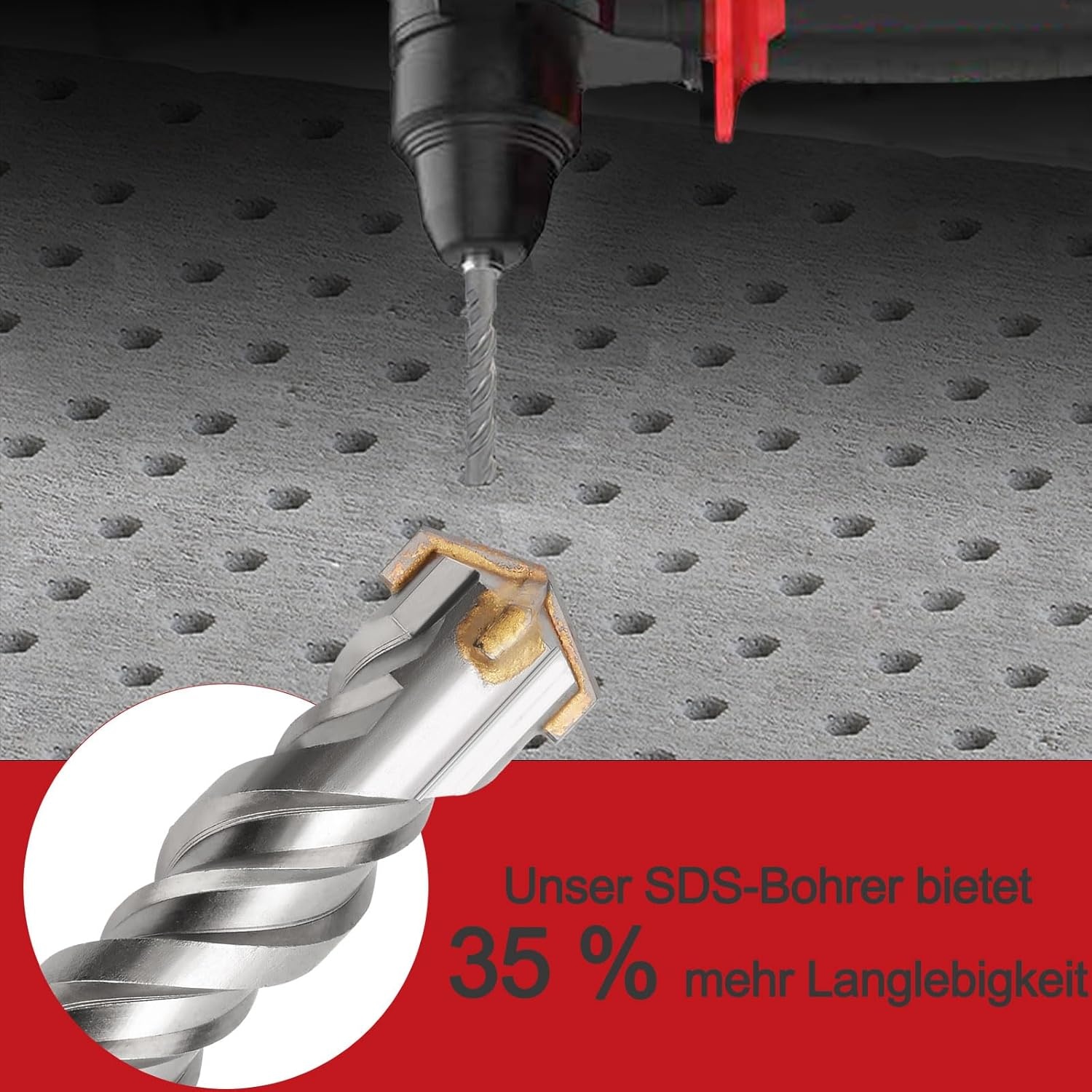 SDS Plus Betonboor 32x460mm met 4 Snijkanten - 28% Korting!