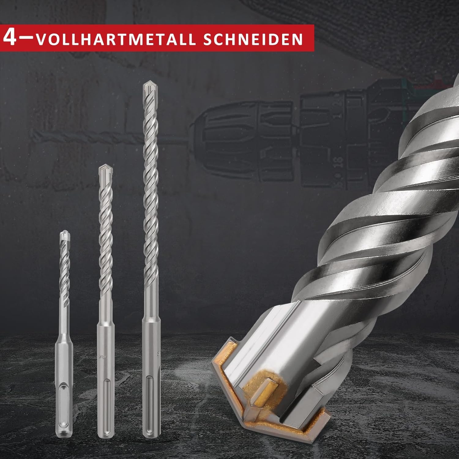 SDS Plus Betonboor 32x460mm met 4 Snijkanten - 28% Korting!