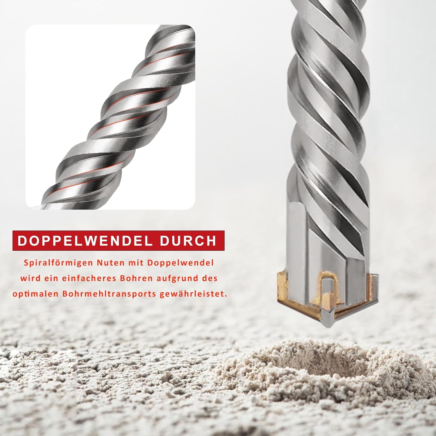 SDS Plus Betonboor 32x460mm met 4 Snijkanten - 28% Korting!