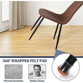 43% KORTING: Siliconen Stoelpootdoppen - Transparant, Vilt, 16 st.