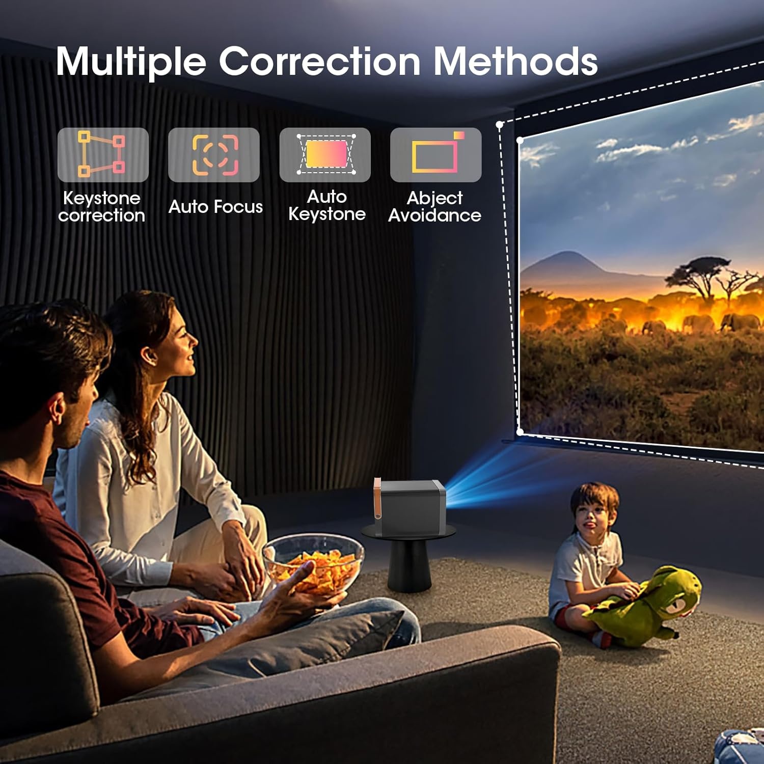 Draagbare Beamer 1080P Android TV | 48% Korting!