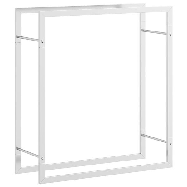 vidaXL Haardhoutrek 80x28x86 cm RVS - 59% Korting