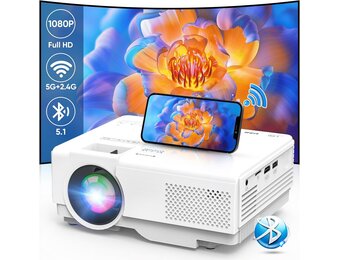 Mini Beamer Android 11 met 4K support - 29% Korting!