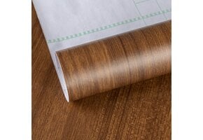 Zelfklevende Notenhout Folie - 60x500cm - 76% Korting