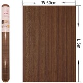 Zelfklevende Meubelfolie Notenhout Bruin (60x500cm) - 62% Korting