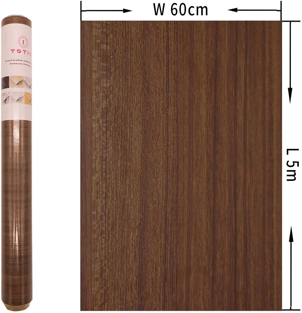 Zelfklevende Meubelfolie Notenhout Bruin (60x500cm) - 62% Korting