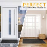 Deurmat Zwart Antraciet 90x150cm - 52% Korting!