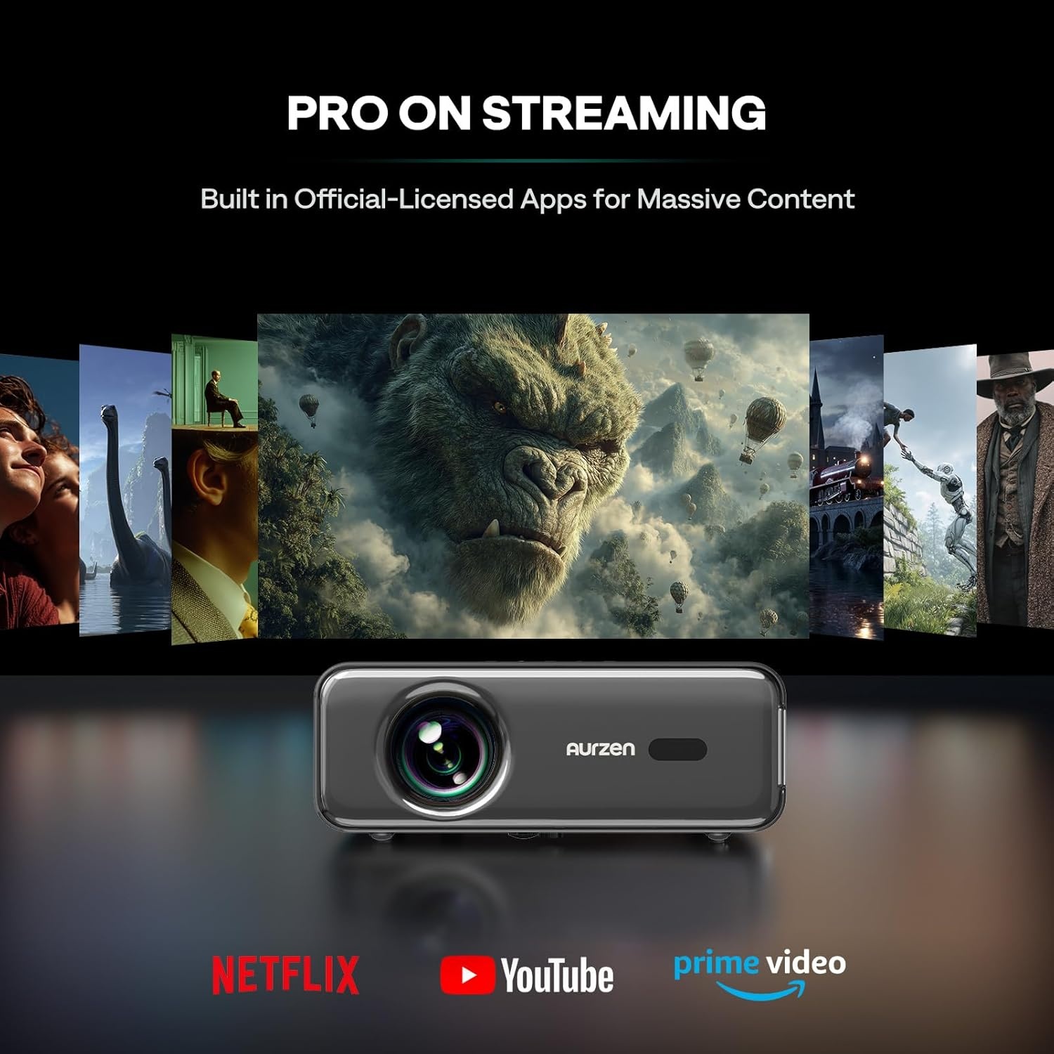 Smart Projector Full HD 1080P met Netflix - 35% Korting!