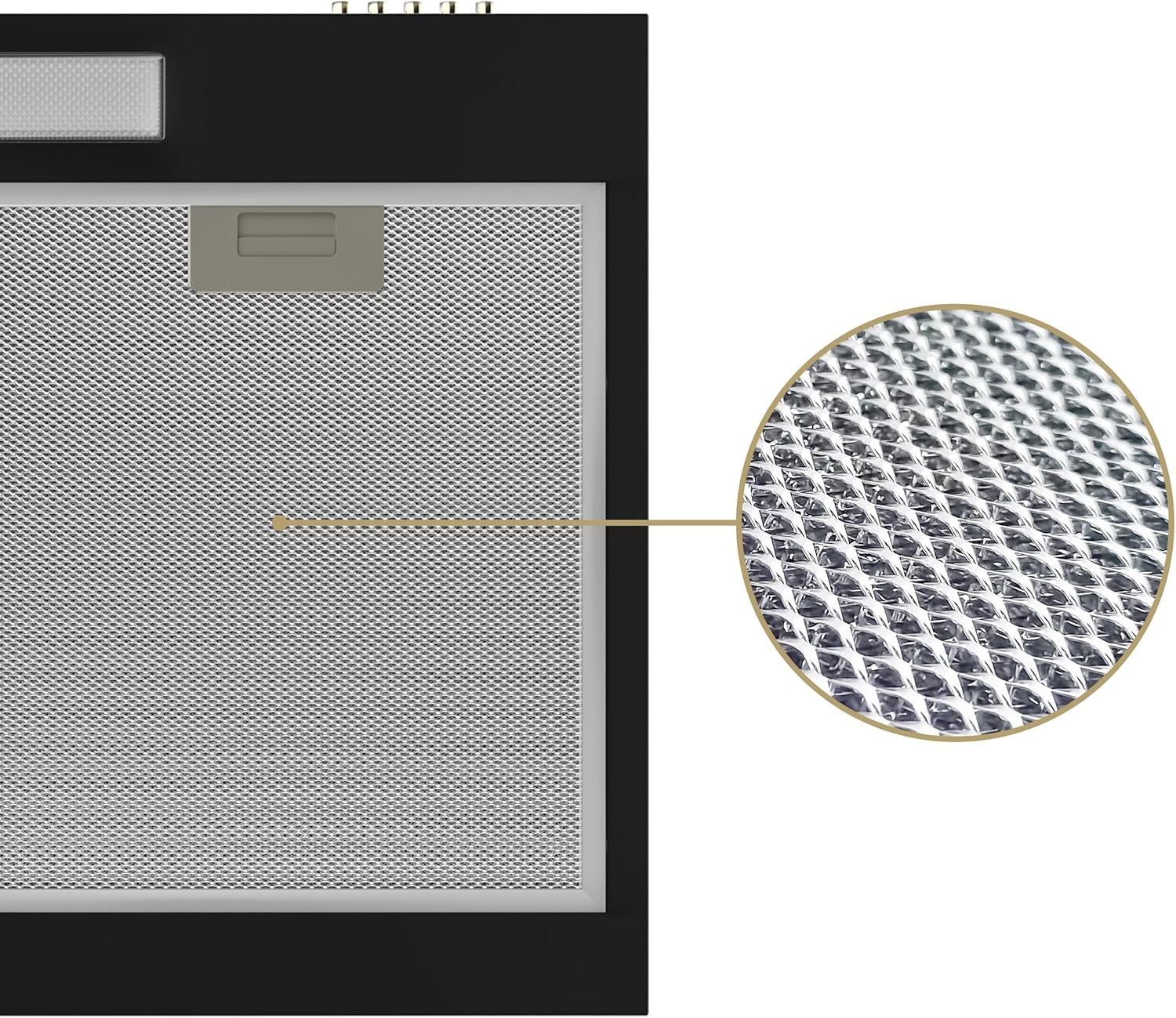 Onderbouw Afzuigkap 60cm Zwart - 65% Korting! Recirculatie/Afvoer