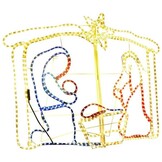 vidaXL Kerststal Decoratie - 240 LED's - 60% Korting