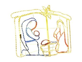 vidaXL Kerststal Decoratie - 240 LED's - 60% Korting