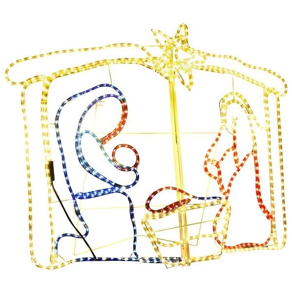 vidaXL Kerststal Decoratie - 240 LED's - 60% Korting