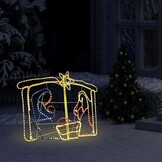 vidaXL Kerststal Decoratie - 240 LED's - 60% Korting