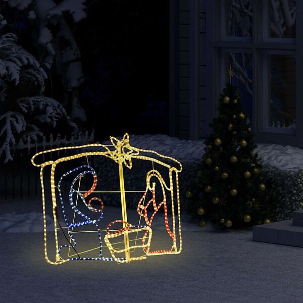 vidaXL Kerststal Decoratie - 240 LED's - 60% Korting