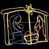 vidaXL Kerststal Decoratie - 240 LED's - 60% Korting