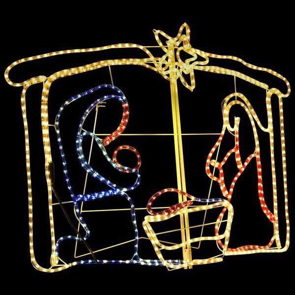 vidaXL Kerststal Decoratie - 240 LED's - 60% Korting
