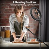 LED Ringlamp 10,5" met Statief - 40% Korting!