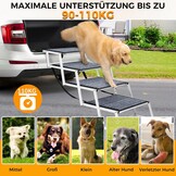 4-Treden Hondentrap Inklapbaar - Grote Honden (41% Korting)