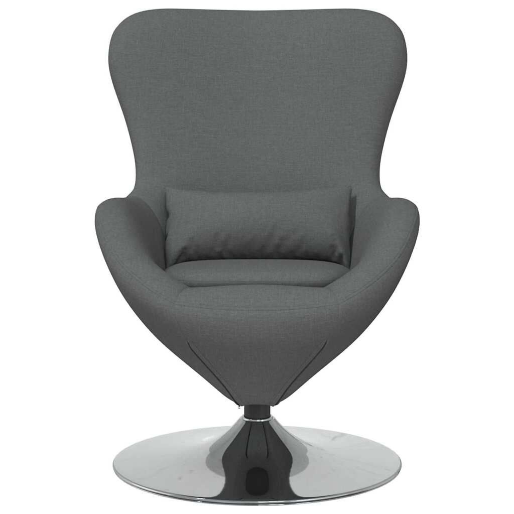 vidaXL Eivormige Stoel Donkergrijs Stof - 57% Korting